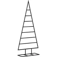 vidaXL Kerstdecoratie kerstboom 150 cm metaal zwart