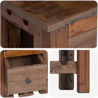 vidaXL Kast Bruin 60 x 30 x 70 cm Massief Gerecycleerd Hout