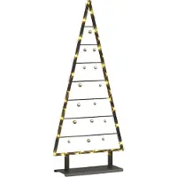 vidaXL Metalen kerstboom Zwart 125,5 cm Staal