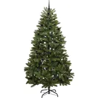 vidaXL Kunstkerstboom met 300 LED Groen 240 cm PVC en Metalen