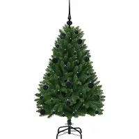 vidaXL Kunstkerstboom met 150 LED Groen 120 cm PVC en Metalen