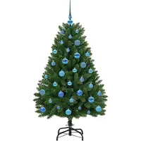 vidaXL Kunstkerstboom met 150 LED Groen 150 cm PVC en Metalen