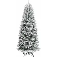 vidaXL Kunstkerstboom Wit 150 cm PVC en plastic en staal en PE