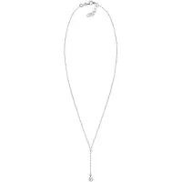 Elli - Halsketting - Dames Hart Y-keten filigraan Geo met kristallen in 925 Sterling Zilver - Dames