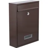 VOREL Serie - Brievenbus - 360x260x80mm - Bruin
