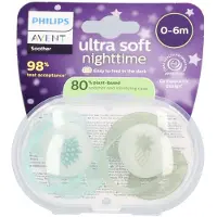 Philips AVENT Ultra Soft Nighttime - 0 tot 6 maanden - Glow-in-the-dark fopspeen - SCF094/01