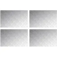 vidaXL Trap Tread 4 st 80 x 50 cm Zilver Aluminium Rechthoekig