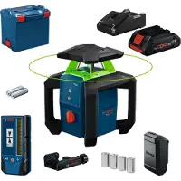 Bosch Professional GRL 18V-3-31 G Rotatielaser - Groen, 300 m, 1,5 mm op 30 m - Cel LR 3-2 en batterij 4,0 Ah