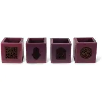 Safaary Marokkaanse kaars Ø 12 x 12cm-vierkant patroon