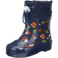 Playshoes Regenlaarzen donkerblauw / karamel / lichtgroen / gemengde kleuren / wit