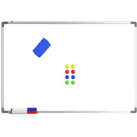 Avalo Whiteboard 60x90 cm - Magnetisch - 14 in - Zilver/Wit