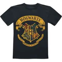 Harry Potter T-shirt voor kinderen - Kids - Hogwarts Crest - voor Kinderen - zwart - Maat 140