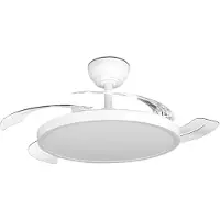 BES LED Plafondventilator met Lamp - Brinton Zenin - Aanpasbare Lichtkleur 3000K-4000K-6500K - Afstandsbediening - Dimbaar - Wit