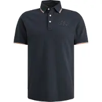PME Legend poloshirt donkerblauw pique effen