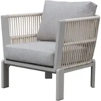 AVH-Collectie Veneto lounge tuinstoel latte zand aluminium rope