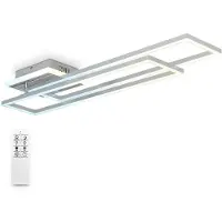 B.K.Licht Led-plafondlamp BK_FR1439 LED plafondlamp, 40 watt, draaibaar, dimbaar, CCT Kleurtemperatuur selecteerbaar, timer, nachtlichtfunctie, afstandsbediening (1 stuk)