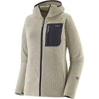 Patagonia - Dames fleeces - W's R1 Air Full-Zip Hoody Wool White voor Dames - Maat S - Wit