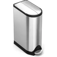 Simplehuman Prullenbak Butterfly Zilver 18L