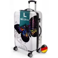 Monzana Reiskoffers Butterfly 4-delig polycarbonaat