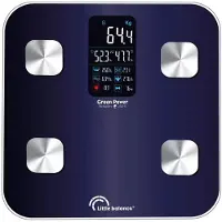 Little Balance 8661 Cardio X4 - SMART personen weegschaal - USB oplaadbaar - gebruiksvriendelijke APP - blauw