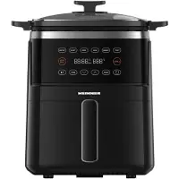 Heinner Airfryer 5L – 2600W Heteluchtfriteuse – Olievrij Frituren – Digitale Touchbediening – 6 Voorgeprogrammeerde Programma’s – Gezond & Vetarm Koken