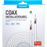 Technetix COAXIH 4G/LTE proof coaxkabel in doos / wit - 20 meter