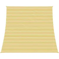 vidaXL Zonneschaduwzeil Rechthoekig 4/5 x 4 m HDPE Geel en Wit