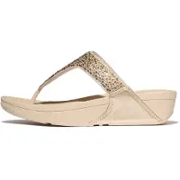 Original Brands Lulu crystal-mix metallic toe-post sandals