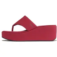 FitFlop Women Platfforms Wedge Toe-Post Sandals Burnt Berry-Schoenmaat 42