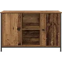 vidaXL Tv-meubelset 101 x 35 x 65 cm Oud Hout Bewerkt hout