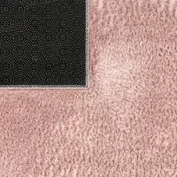 TT Home Woonkamertapijt kortpolig effen kleuren modern wasbaar 80 x 80 cm Rechthoek 80 x 80 cm Rechthoek Roze