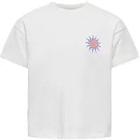 ONLY GIRLS Shirt 'KOGSOLI-VERAS' lila / oranje / wit