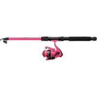 Albatros - Tele Combo Pink - Telescopische werphengel & molen - 210cm - Pink Inclusief nylon lijn