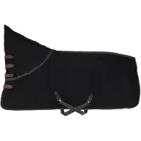 Kentucky Horsewear Horsewear - Zweetdeken fleece heavy met nek zwart 145-6'6