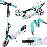 Raven Zea Mint/Roze 200mm Step met rem, bel en bidonhouder