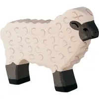 Holztiger Boerderij - Schaap - 11X2,2X8,3Cm - Houten Figuur - Handgemaakt