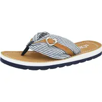 s.Oliver Teenslipper navy / karamel / wit