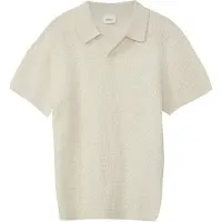 s.Oliver T-shirt fijn gebreid beige Jongens Acryl Polokraag Effen - maat 104/110