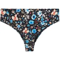 Swim By Zizzi Bikinibroek 'Caanne' blauw / perzik / pink / zwart