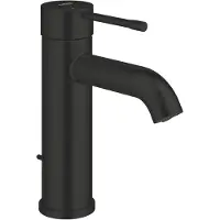 GROHE Essence New S-Size Wastafelmengkraan – AquaGuide – Met Trekwaste – EcoJoy – Matte Black