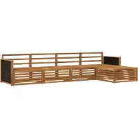 vidaXL Buiten bank set 5 st Naturel Massief Acacia Hout