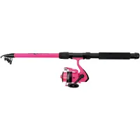 Albatros - Tele Combo Pink - Telescopische werphengel & molen - 240cm - Pink