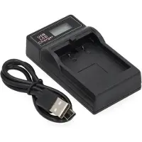 123accu Olympus LI-10B / LI-12B USB-C single slot oplader (4.2V, 0.7A, huismerk)