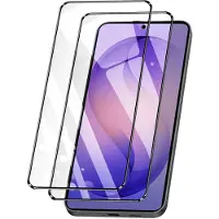Amorus , Screenprotector geschikt voor Samsung Galaxy S26 Ultra - [2 Stuks] Tempered Glass & Anti-Shock, Transparant zwart