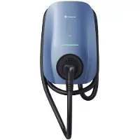 Solplanet 22kW EV-laadstation, 3-fase, NFC, WiFi, Bluetooth, RS485, Type 2, 5m kabel, Morandi Blauw