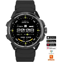 Invicta I-Tech ITECH-009 Herenhorloge - Smartwatch - Roestvrij staal met zwarte wijzerplaat - 47 mm