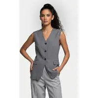 And Other Stories & Other Stories Louisa Vest Grey Maat: 36 | Gilets Outlet | Dames | Grijs