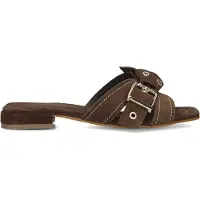 Stefano lauran Dames Slippers 25037 - Bruin - Maat 39