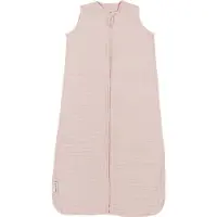 Meyco Baby Uni baby zomerslaapzak - pre-washed hydrofiel - soft pink - 110cm - 0.5 TOG