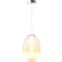 Maytoni Glazen hanglamp Bruma, dimbaar, wit / opaal, Woon-/ Eetkamer, Glas, hanglamp